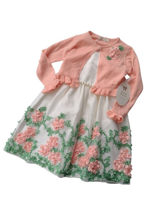American Princess Other - American Princess 2 Piece Dress 4 NEW 3-D Floral Pretty Flower Girl Church Dress